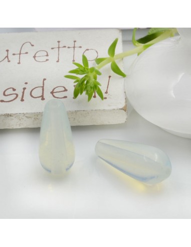 Goccia liscia pietre dure opale 20 x 8 mm 1 pz per le tue creazioni!!!