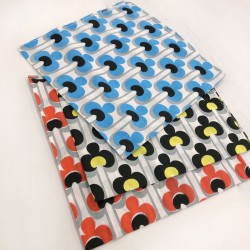 Bandana vintage con fiori 48cm 100% cotone in vari colori - GDO