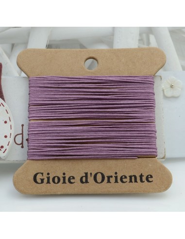 5 MT CORDINO FILO COLORE LILLA SCURO 33 PER BRACCIALE E COLLANA per fai da te