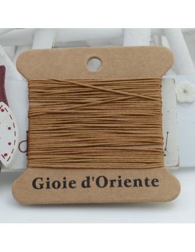 5 MT CORDINO FILO COLORE MARRONE CHIARO 9 PER BRACCIALE E COLLANA per fai da te