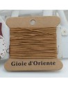 5 MT CORDINO FILO COLORE MARRONE CHIARO 9 PER BRACCIALE E COLLANA per fai da te