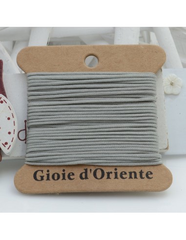 5 MT CORDINO FILO COLORE GRIGIO CHIARO 24 PER BRACCIALE E COLLANA per fai da te