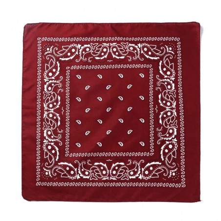 Bandana vintage a fantasia color marrone 55cm 100% cotone