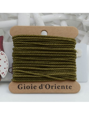 Filo cordino ritorto 3 capi intrecciati bronzo spessore 1.5 mm 5MT per le tue creazioni n 26