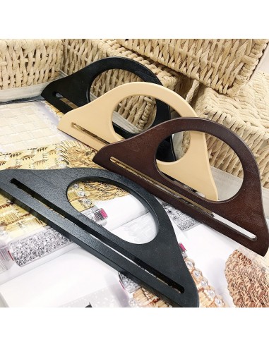 Manici per borse in legno 12 x 25 cm 2 pz colore varia fai da te
