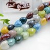 Perle cuore in ceramica colore mix 12x13mm 1 filo 25pz GDO