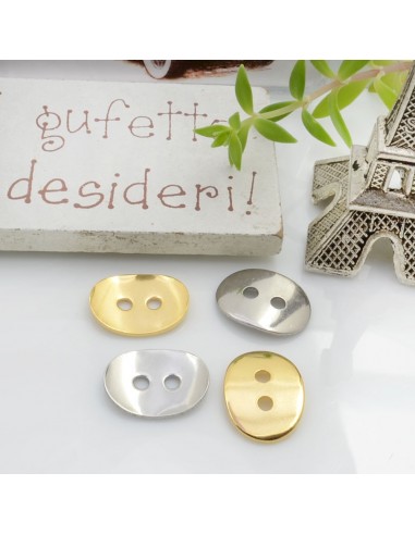 Chiusure a Bottone in Acciaio inossidabile 10x14mm 4pz | GDO