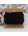 Filo in alcantara colore nero 5mt 3mm GDO