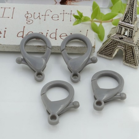 Moschettoni in plastica colorati 26 x 16 mm 4pz Gioie d'Oriente