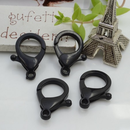 Moschettoni in plastica colorati 26 x 16 mm 4pz Gioie d'Oriente