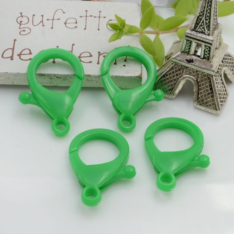 Moschettoni in plastica colorati 26 x 16 mm 4pz Gioie d'Oriente