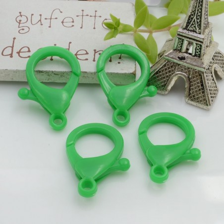Moschettoni in plastica colorati 26 x 16 mm 4pz Gioie d'Oriente
