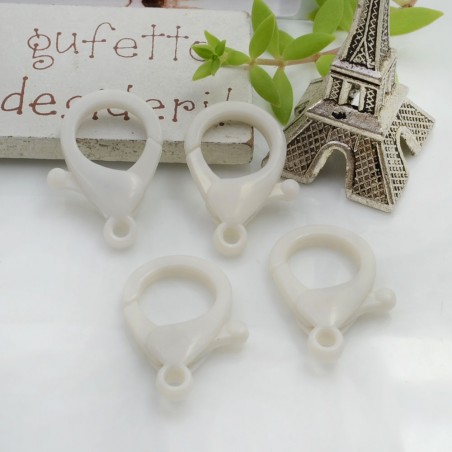 Moschettoni in plastica colorati 26 x 16 mm 4pz Gioie d'Oriente