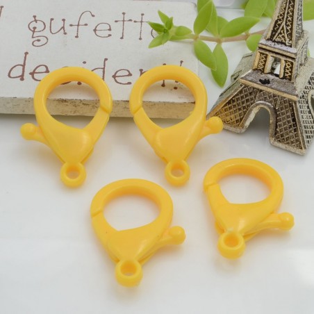 Moschettoni in plastica colorati 26 x 16 mm 4pz Gioie d'Oriente