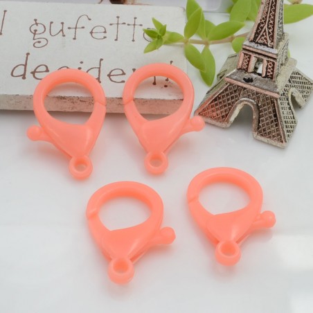 Moschettoni in plastica colorati 26 x 16 mm 4pz Gioie d'Oriente