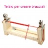 Telaio Strumento per creare bracciali in legno con due mollette ferma filo  per le tuoe creazione