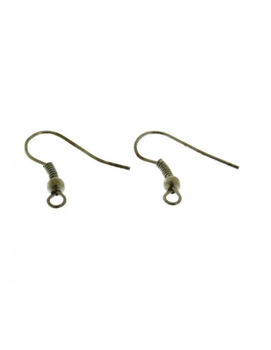 Monachelle  in metallo canna di fucile con rifinitura e pallina 18x18mm 5 paia|GDO