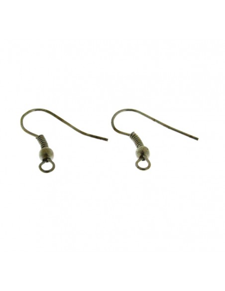 Monachelle  in metallo canna di fucile con rifinitura e pallina 18x18mm 5 paia|GDO