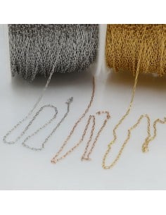 Catena sottile in acciaio inossidabile 0.8 mm 1 mt Gioie d'Oriente
