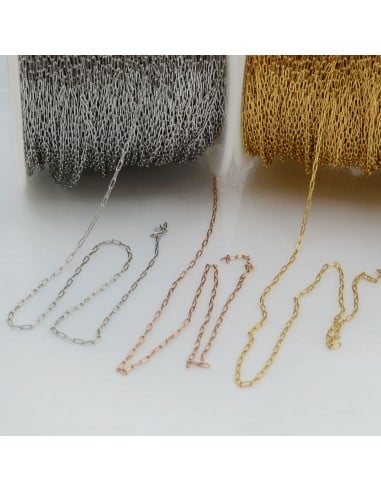 Catena sottile in acciaio inossidabile 0.8 mm 1 mt Gioie d'Oriente