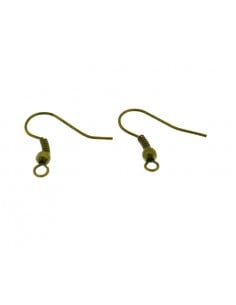 Monachelle in metallo con rifinitura e pallina 18x18mm 5 paia 2