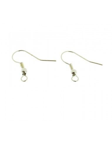 Monachelle  in metallo argento con rifinitura e pallina 18x18mm 5 paia|GDO