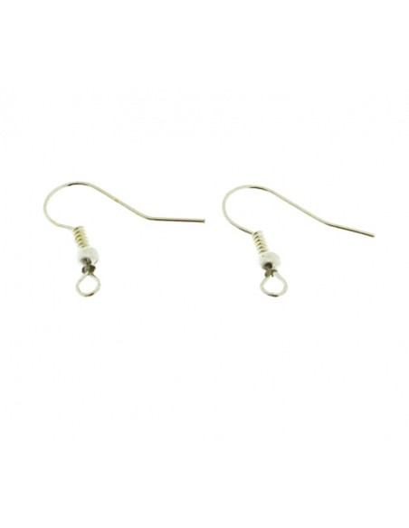 Monachelle  in metallo argento con rifinitura e pallina 18x18mm 5 paia|GDO