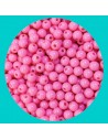 Perline tonde di plastica colore rosa varie misure foro 1.2 - 2mm | Gioie d'Oriente