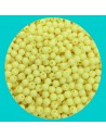 Perline tonde di plastica colore giallo varie misure foro 1.2-2mm | Gioie d'Oriente