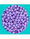 Perline tonde di plastica colore lilla varie misure foro 1.2-2mm | Gioie d'Oriente