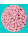 Perline tonde di plastica colore rosa chiaro varie misure foro 1.2 - 1.5mm Gioie d'Oriente