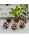 Distanziatori foro largo forma fiore rame 11 mm 4pz Gioie d'Oriente