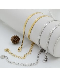 Collana snake acciaio inox...