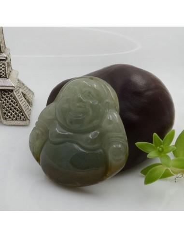Ciondolo buddha pietre dure giada 28 mm 1pz Gioie d'Oriente
