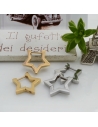 Cerchietti a forma di Stella in acciaio inox liscio 18mm 1 paio | GDO