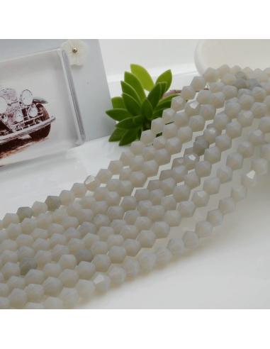 Filo di Cristalli Bicono sfaccettati Grigio chiaro di 4.5mm circa 110pz |GDO