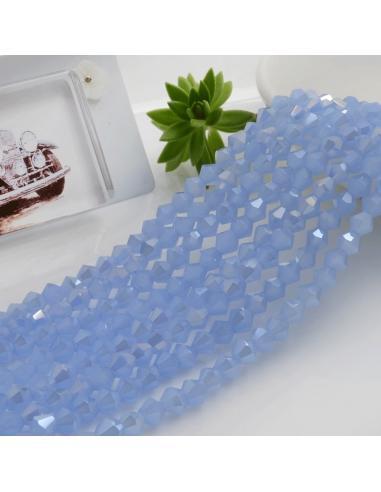 Filo di Cristalli Bicono sfaccettati Carta da Zucchero AB di 4.5mm circa 110pz | GDO