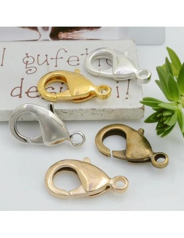 Moschettone in ottone 23 x 13 mm 1pz Gioie d'Oriente