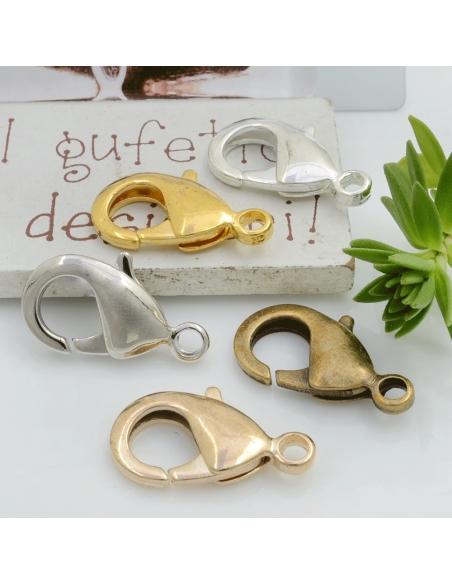 Moschettone in ottone 23 x 13 mm 1pz Gioie d'Oriente