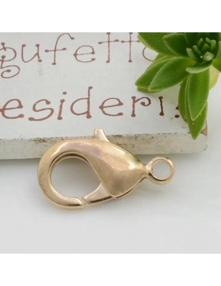 Moschettone in ottone 23 x 13 mm 1pz Gioie d'Oriente