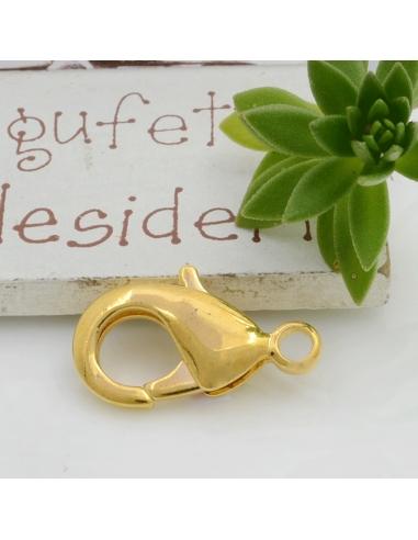 Moschettone in ottone 23 x 13 mm 1pz Gioie d'Oriente
