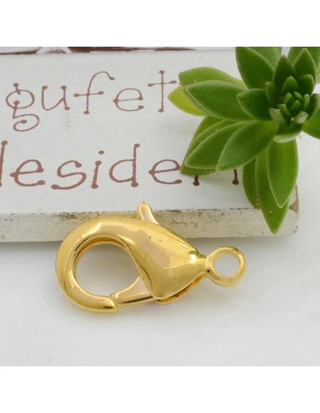 Moschettone in ottone 23 x 13 mm 1pz Gioie d'Oriente