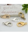 Moschettoni in ottone 19 x 11 mm 2pz Gioie d'Oriente