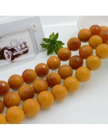 Filo pietre dure sintetiche tonde sfaccettate 12mm 32pz