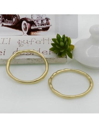 Ciondolo connettore cerchio vuoto in Zama 29mm 2pz |GDO