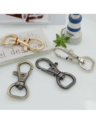 Moschettone in metallo per borse e portachiavi 40x20mm 1 pz |GDO