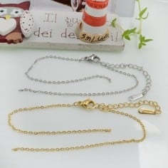 Base bracciale catena ovale...