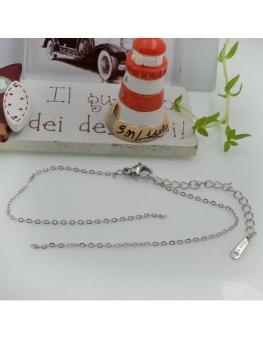 Base bracciale catena ovale sottile...