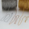 Catena sottile in acciaio con maglie rettangolari 0.7mm, lunghezza 1mt GDO