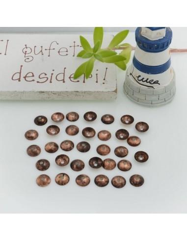 Copri perle lisce in ottone colori varianti 5mm 90pz Gioie d'Oriente